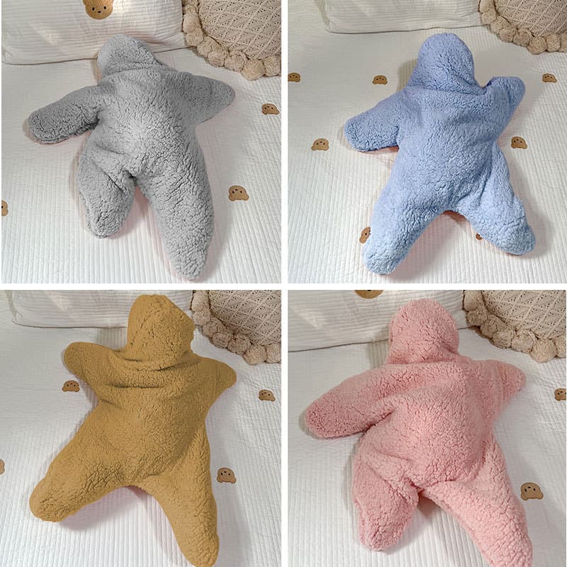 Baby Clothes Winter Ultra-Cute New 100-Day Baby Outfit Warm Clothing Cotton Padded Starfish Patrick Star Baby Suit