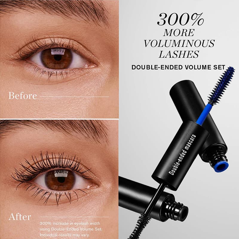 Cross-border Custom Two-in-One Dual-Color Mascara Waterproof Smudge-Proof Long-Lasting Volumizing Curling Black OEM Processing