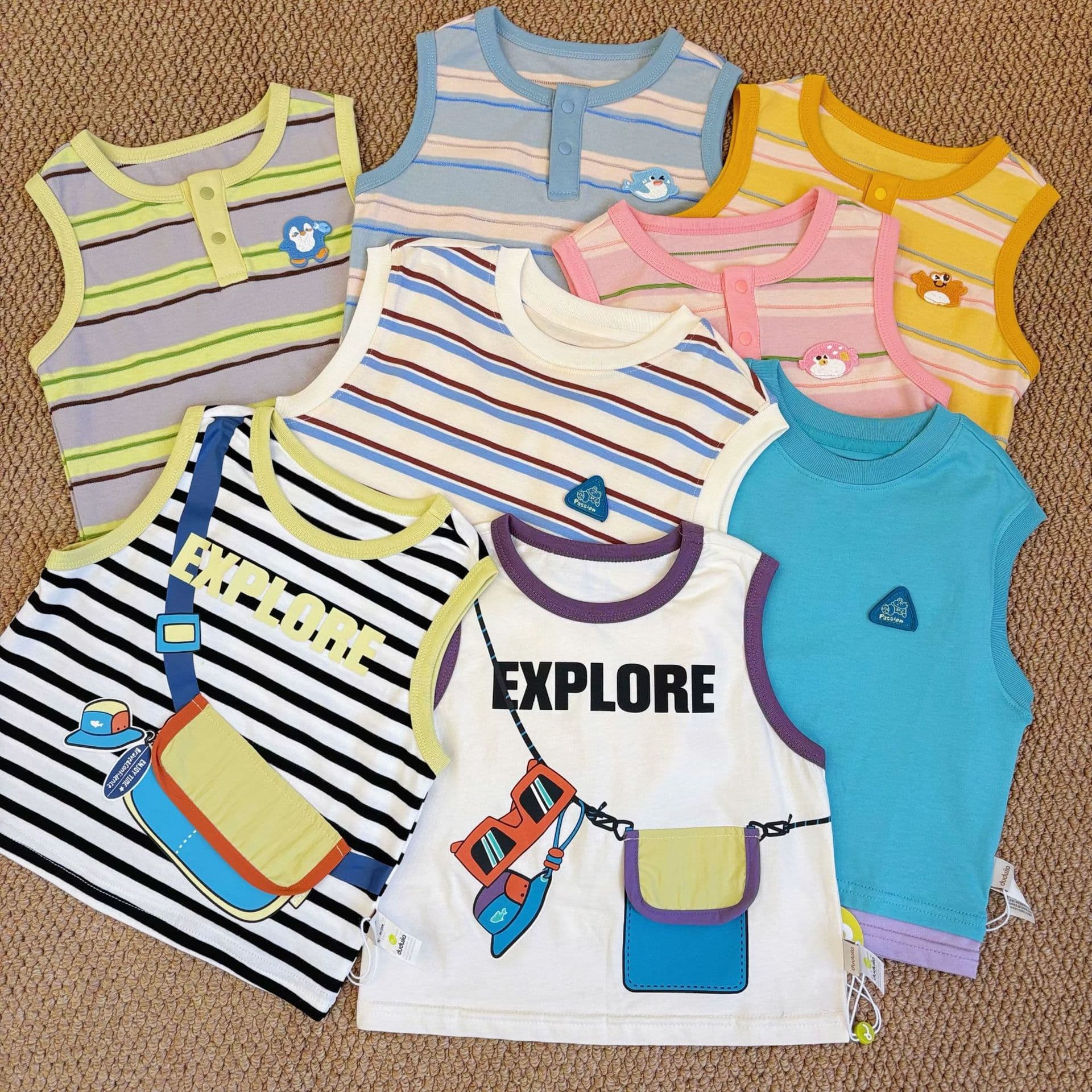 [Vest Collection] Dudujia children's vest summer boy vest summer baby T-shirt sleeveless girl