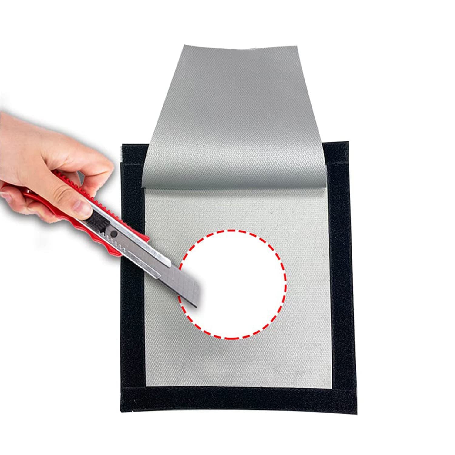 Outdoor camping tent chimney mouth insulation flame retardant cloth fiberglass cloth high temperature resistant fire retardant cloth