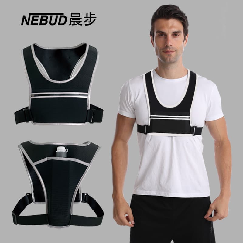 Outdoor Vest Phone Sports Chest Bag Running Water Bottle Phone Bag Cycling Hiking Reflective Soft Bag