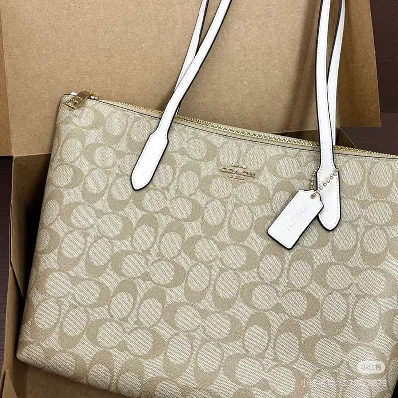 Kou Jia New Zip30 Zipper Tote Classic Monogram Handheld Shoulder Large Capacity Crossbody Women's Bag Versatile