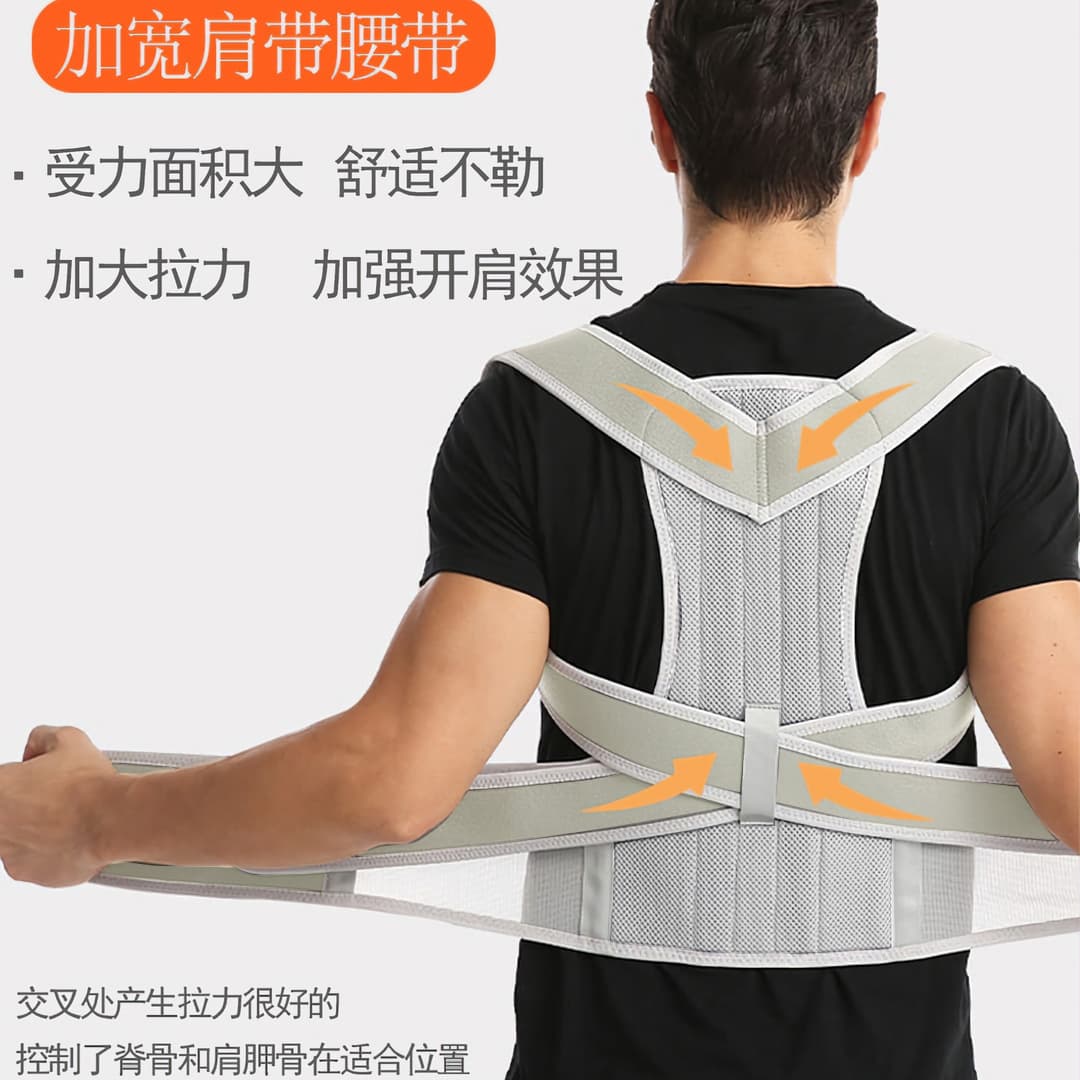 Customized Hunchback Correction Belt, Spinal Scoliosis Corrector, Student Posture Corrector, Anti-Hunchback Support, Sitting Posture Corrector for Men and Women