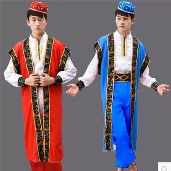 Xinjiang Uyghur Performance Costumes Xinjiang Performance Clothing Men's Ethnic Minority Stage Costumes Indian Dance Men's Clothing