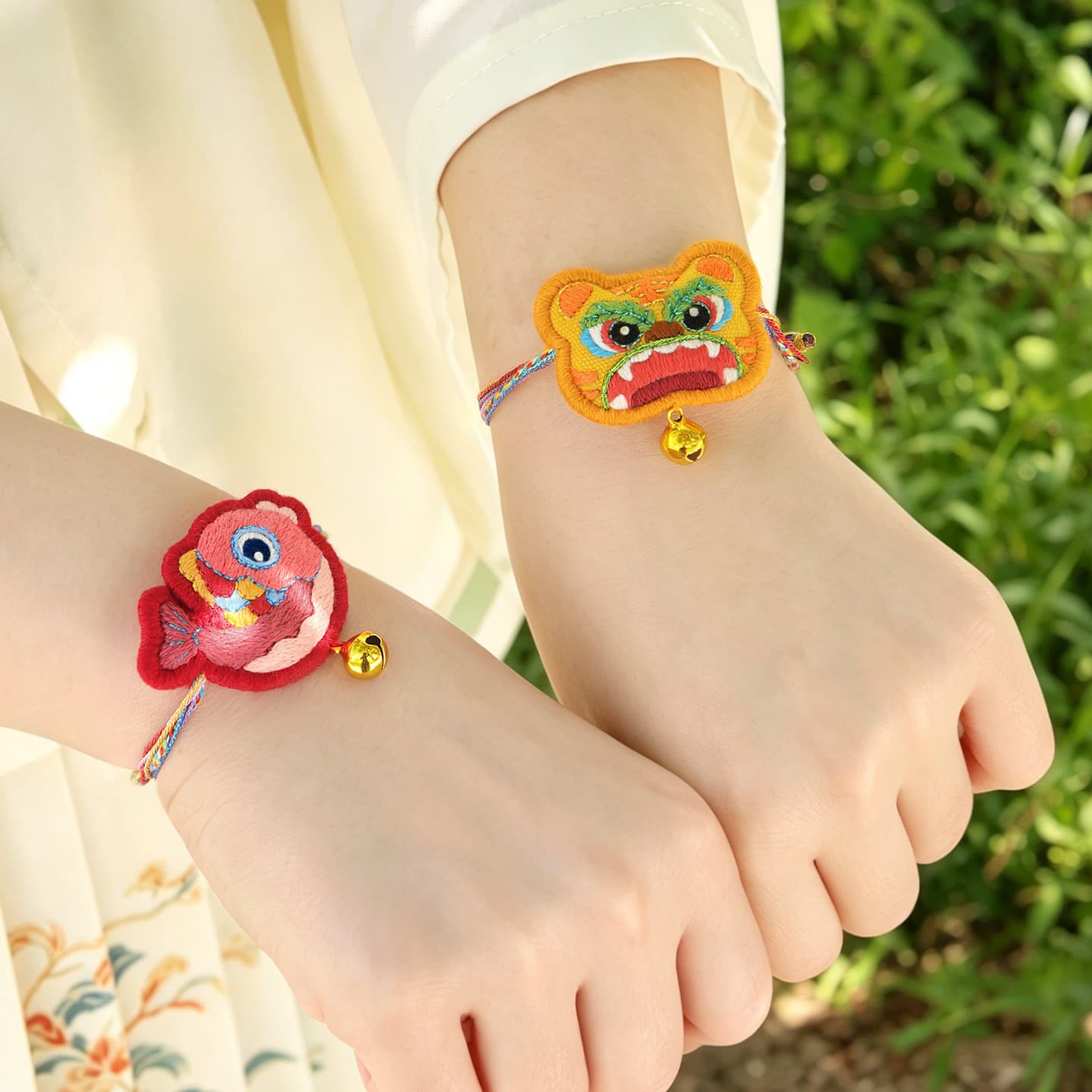Dragon Boat Festival Embroidery Sachet DIY Kit Colorful Woven Bracelet Handmade Craft Gift for Kids and Adults