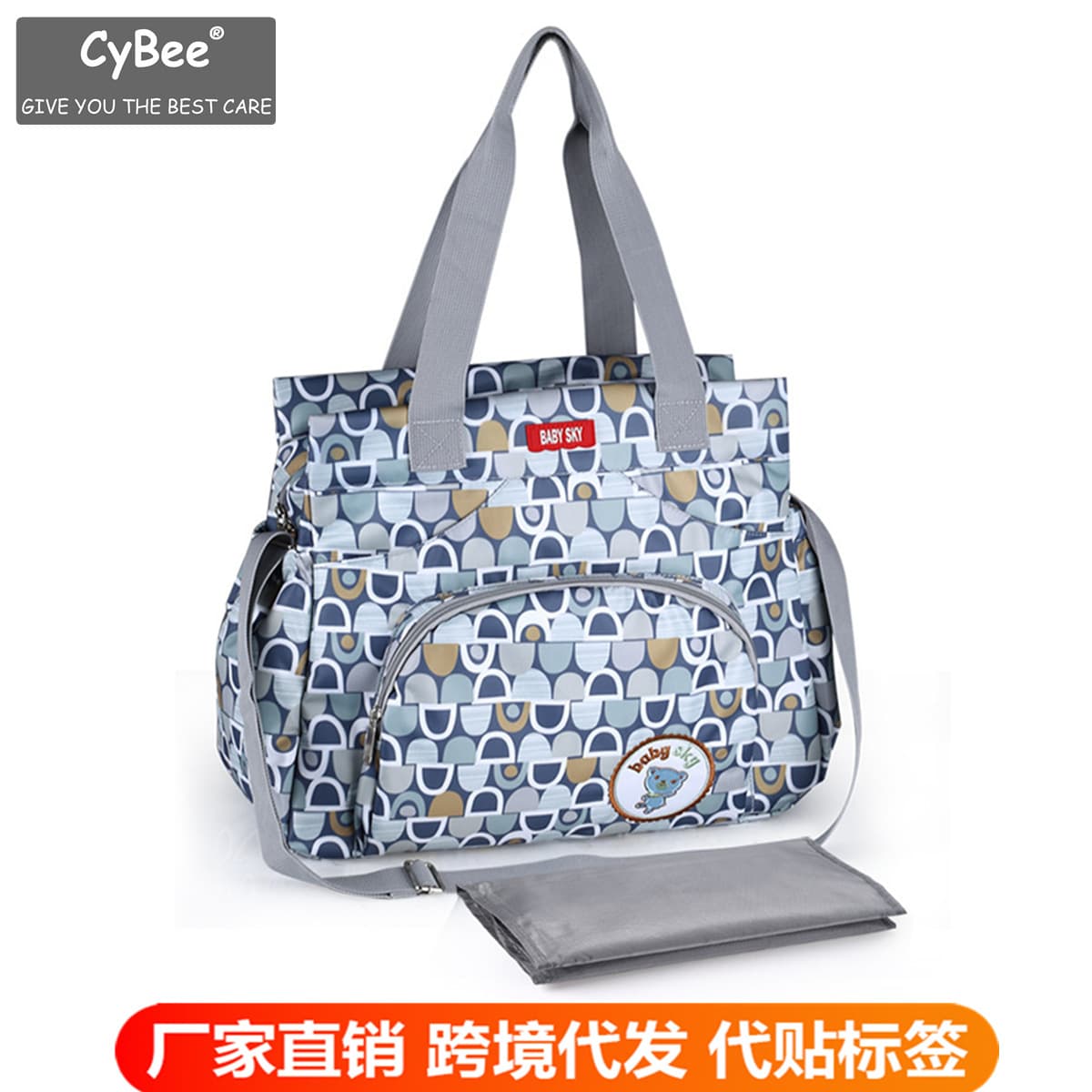 Mummy bag, one-shoulder, cross-body, multi-functional, large-capacity maternal and infant diaper bag, milk storage, cross-body, lightweight, postpartum maternal