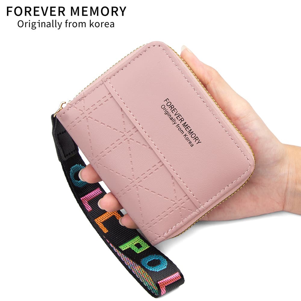 New Women's Short Wallet Simple Korean Style Student Coin Purse Clutch Bag Women's Zipper Wallet Money Clip Wholesale