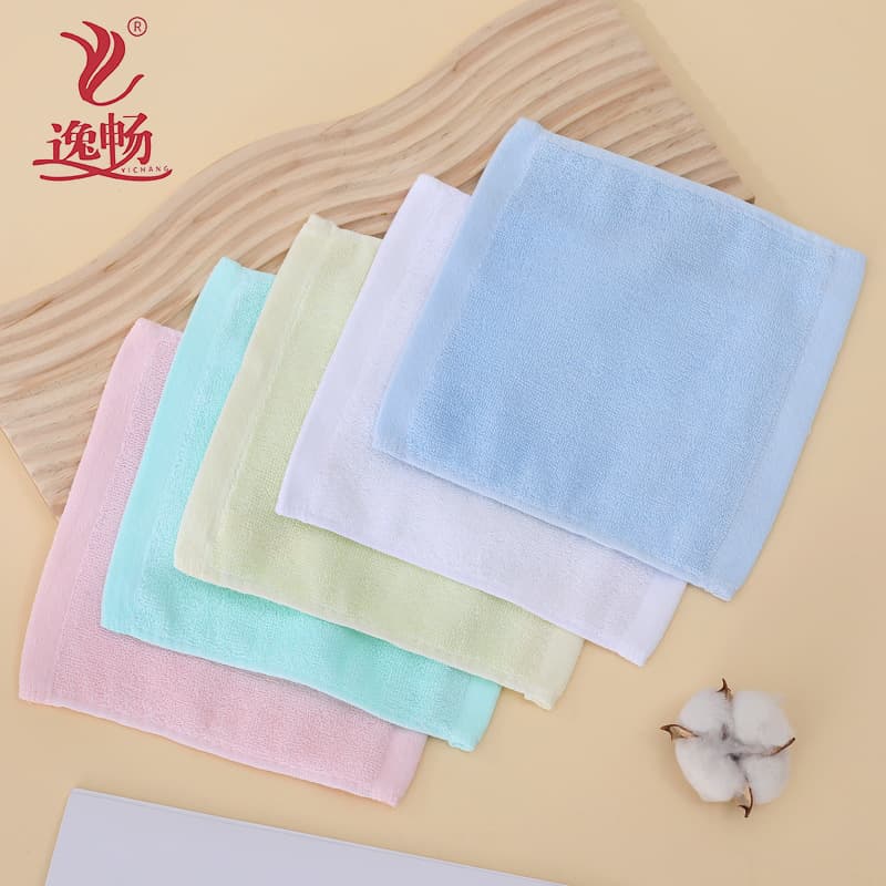 All-cotton Class A household pure cotton square towels, absorbent, lint-free, soft, for children's kindergarten cartoon towels and baby squares