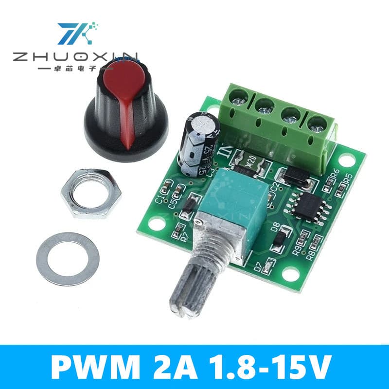 PWM DC Motor Speed Controller 2A 3A 5A 10A Speed Control Switch with Switch Function 1803BK 1203BK