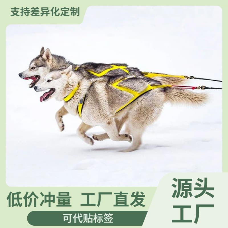 Dog Outdoor Sled Harness Dog Weight Training Tow Line for Husky Samoyed Ski Scooter Pulling Rope