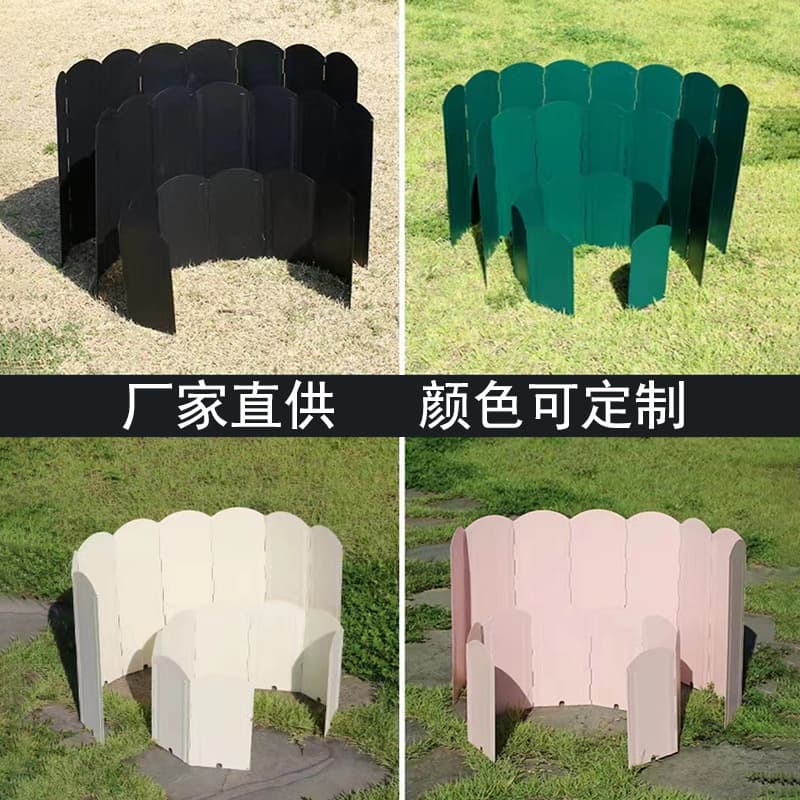 New Outdoor Camping Stove Windshield Thickened Galvanized Foldable Wind Guard Portable Campfire Wind Screen