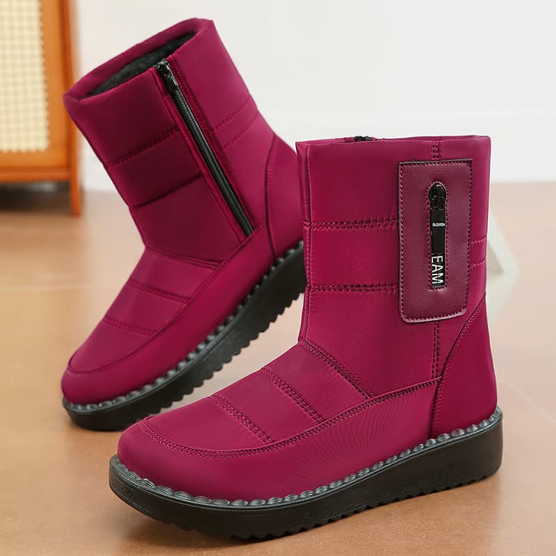 Women's Cotton Shoes Winter New Style Warm Thickened Snow Boots Cross-Border Large Size Outdoor Comfortable High Shaft Cotton Boots