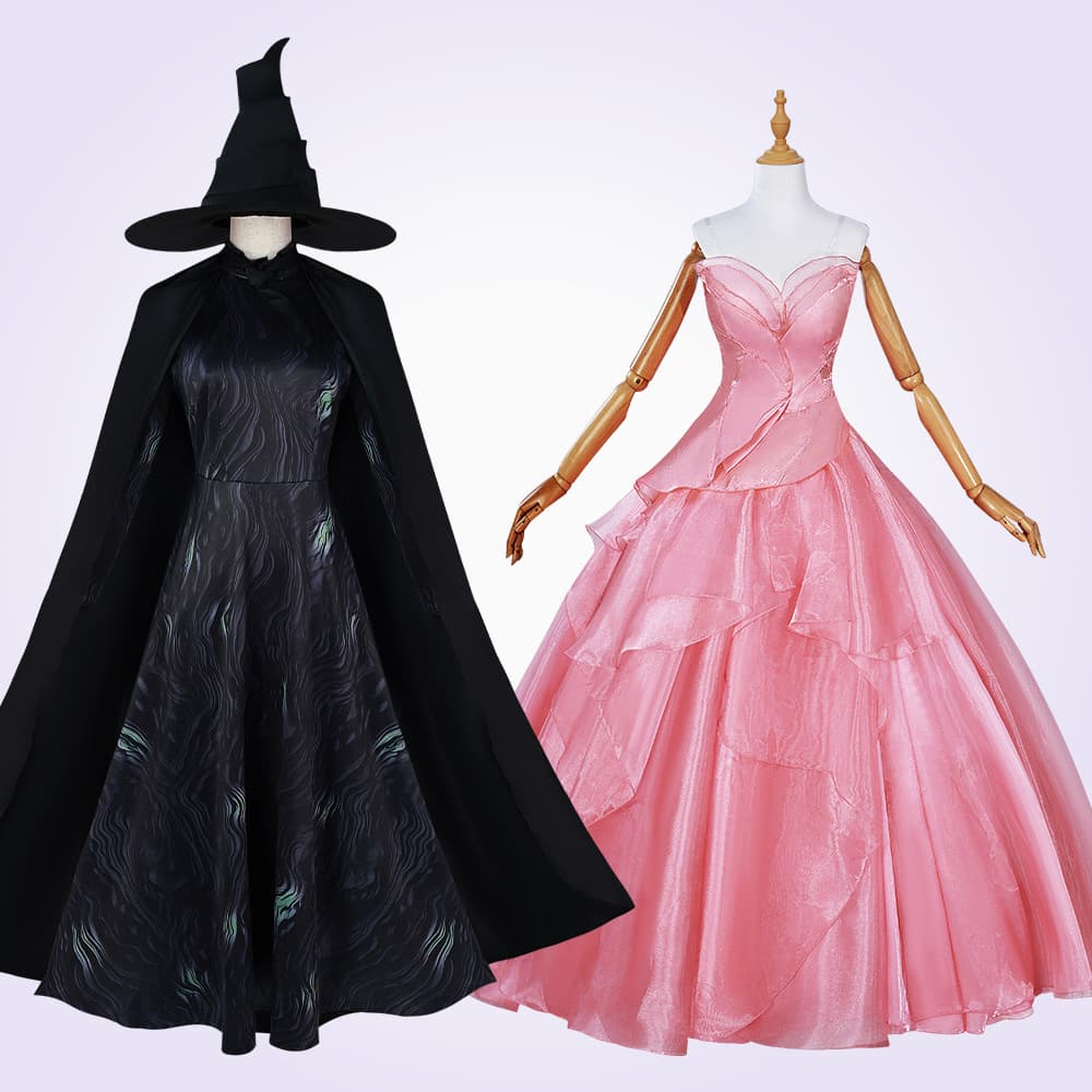 Magic Witch Women's Cosplay Costume Glinda The Good Witch Cosplay Costume Halloween Performance Clothing Special Purpose Clothin