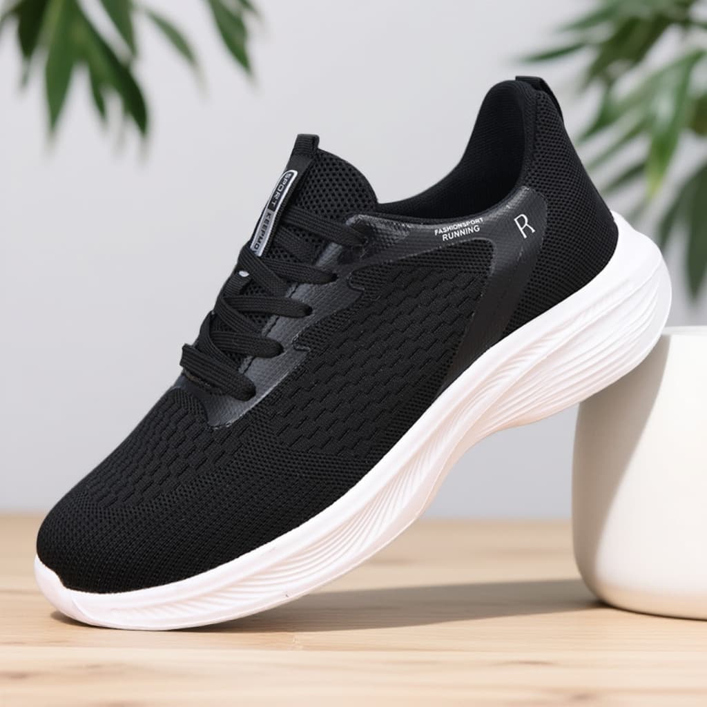 Spring and Autumn Men's Shoes, Fashionable Casual Sports Shoes, Fly-Knit Cold-Stick Shoes, New Versatile Running Shoes, Breathable Shoes for Men, Non-Slip and Wear-Resistant
