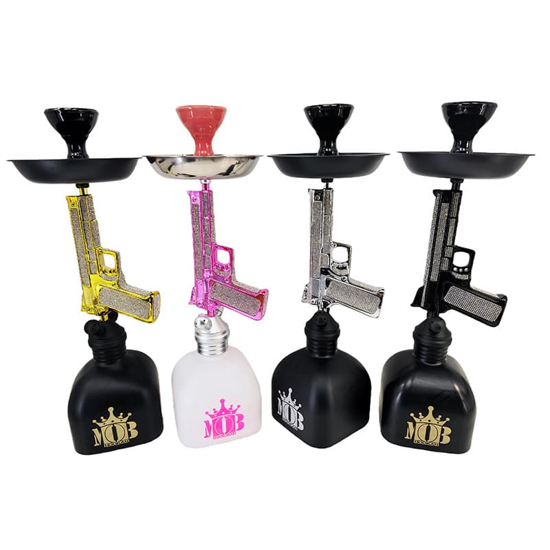 Cross-Border Hot-Selling Arabic Hookah Set, Gun with Diamond Hookah, Beretta 92F Pistol-Shaped Hookah