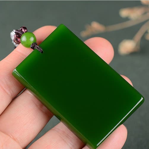 Xinjiang Hetian jade pendant, a jade pendant for peace and safety, suitable for men and women, Hetian jade peace pendant necklace, can be engraved.