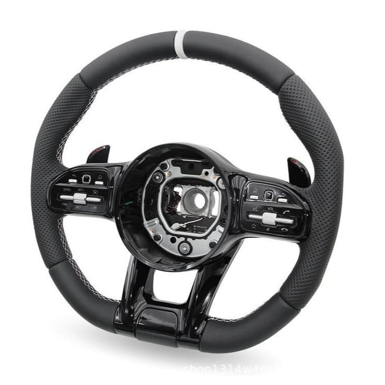 Genuine Leather Steering Wheel for Mercedes-Benz W176 W177 W208 W202 C118 E300