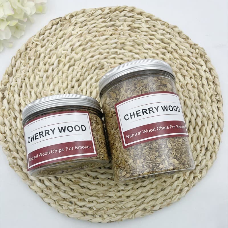 Premium Cherry and Apple Wood Chips for Intense Smoking, Finely Processed for Smoked Foods, Canned Pecan Wood Chips