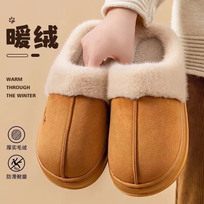 In Stock Cotton Slippers for Women, Home Autumn Winter Indoor Warm House Shoes, Couple Slippers for Men, Winter Home Shoes Factory Direct
