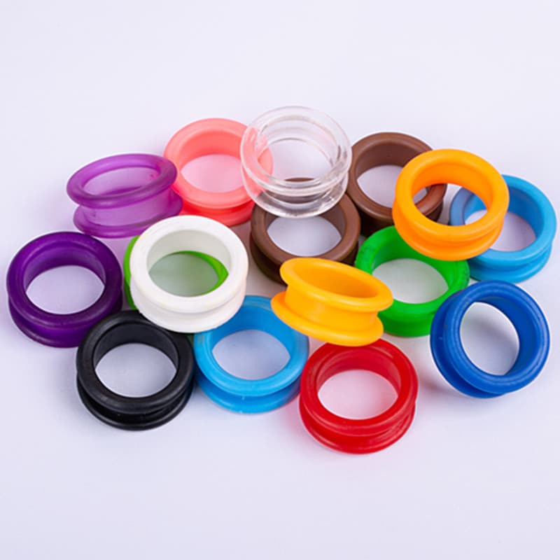 Silicone Finger Rings for Scissors, Non-slip Colorful Finger Protectors for Beauty and Pet Grooming Scissors Accessories