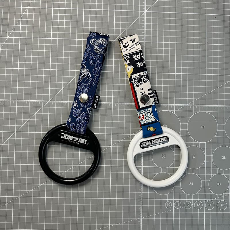 JDM Car Pull Ring Round Circular Handle Hanging Ornament Car Modification Bosozoku VIP Style Decorative Pendant