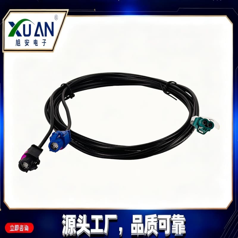 Mini Fakra RF Coaxial Cable to LVDS, HSD High-Frequency Coaxial Cable