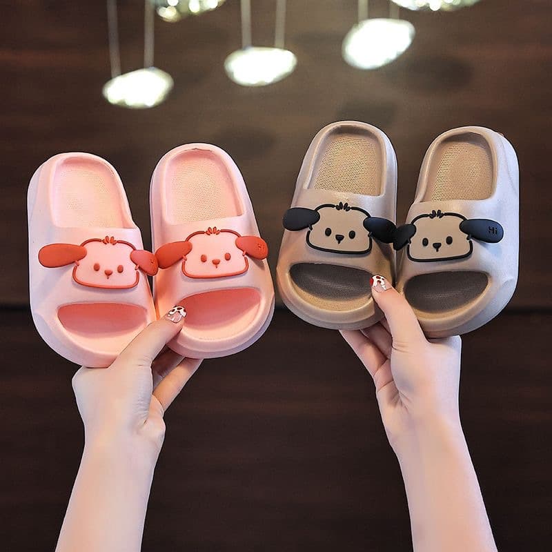 Children's cartoon puppy slippers summer non-slip soft bottom baby slippers cute home indoor EVA slippers