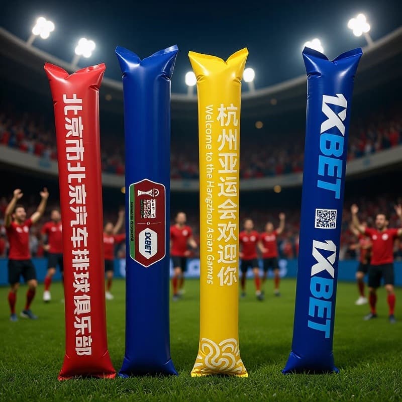 Handheld Inflatable Cheering Stick for Sports Day, Competition Beating Stick, Eco-Friendly Fan Rattle for Sports Events