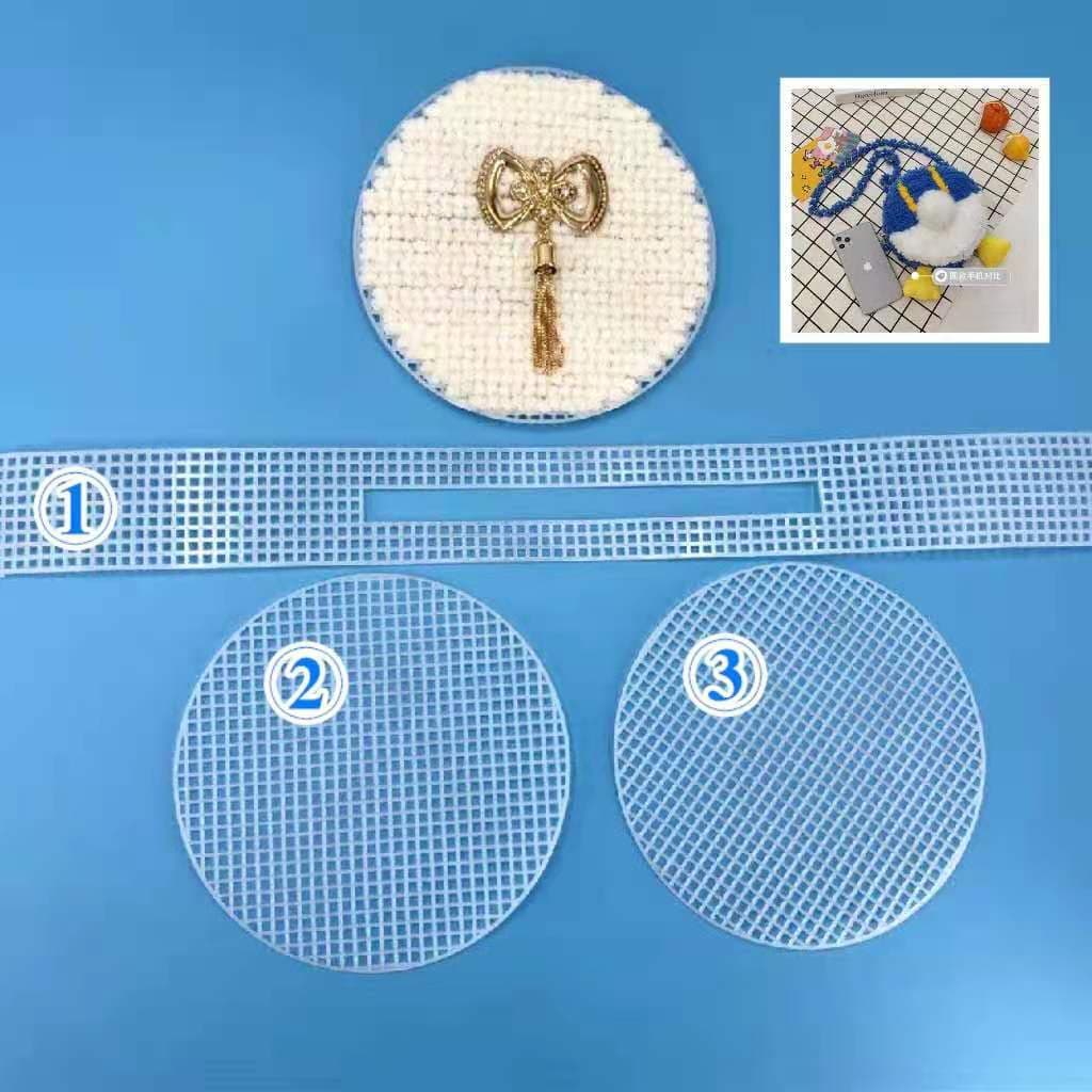 DIY Woven Bag Grid Board Various Weaving Material Kit Accessories Grid Board