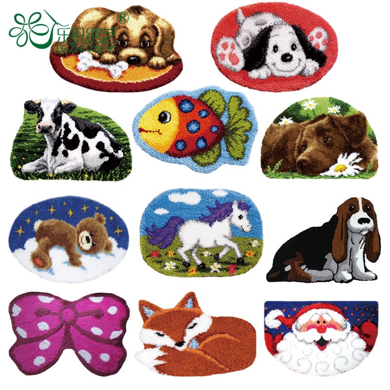 Color printing base picture carpet embroidery segment embroidery cartoon cushion carpet cushion sofa cushion household products manufacturer wholesale