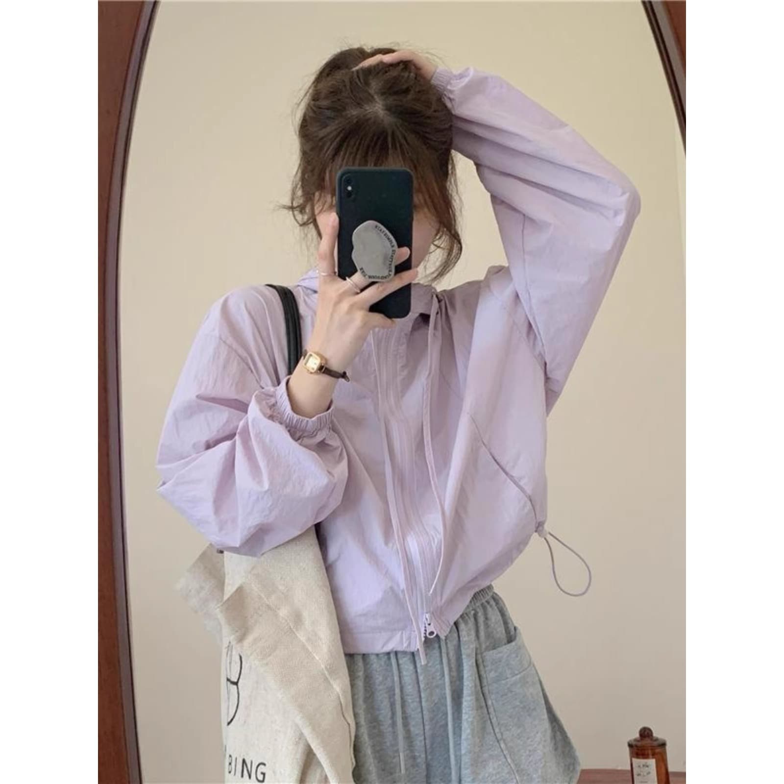 Summer UV Protection Jacket for Women, Short Casual Lightweight Hoodie, Petite-Friendly, Sun Protection Coat A3575