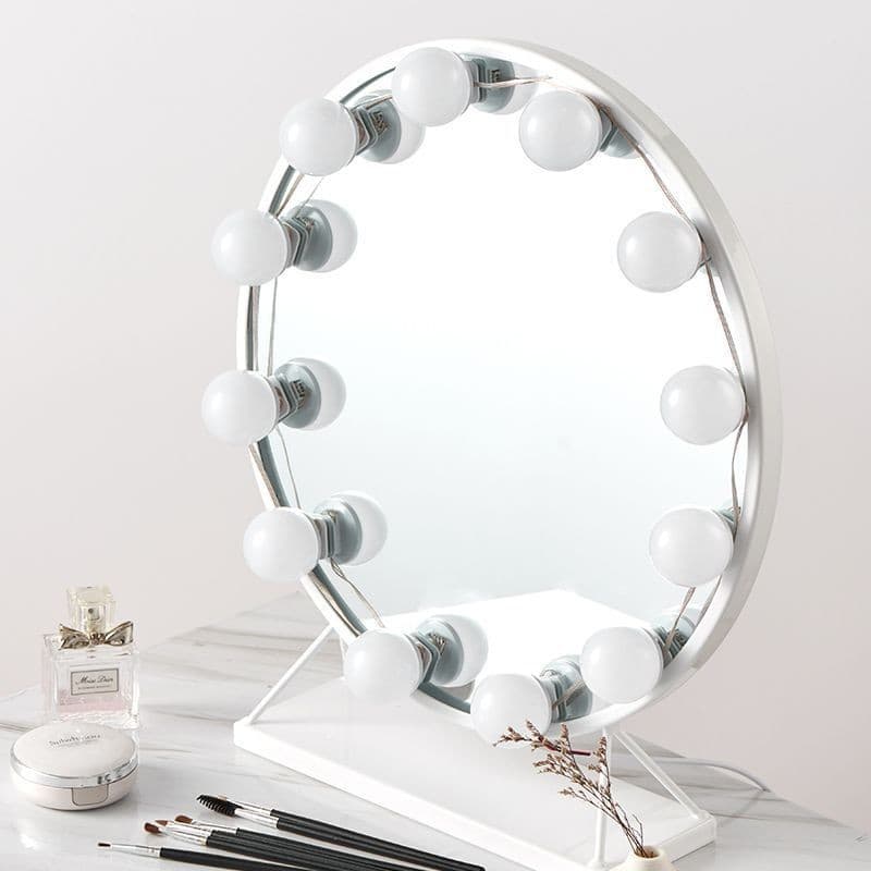 Hollywood vanity mirror light makeup lamp beauty mirror light direct manufacturer three-color fill light USB