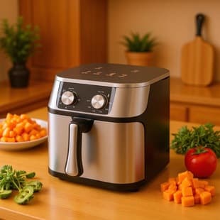 10L Air Fryer Export EU Plug Metal Air Fryer Electric Fryer Cross-Border Kitchen Appliance