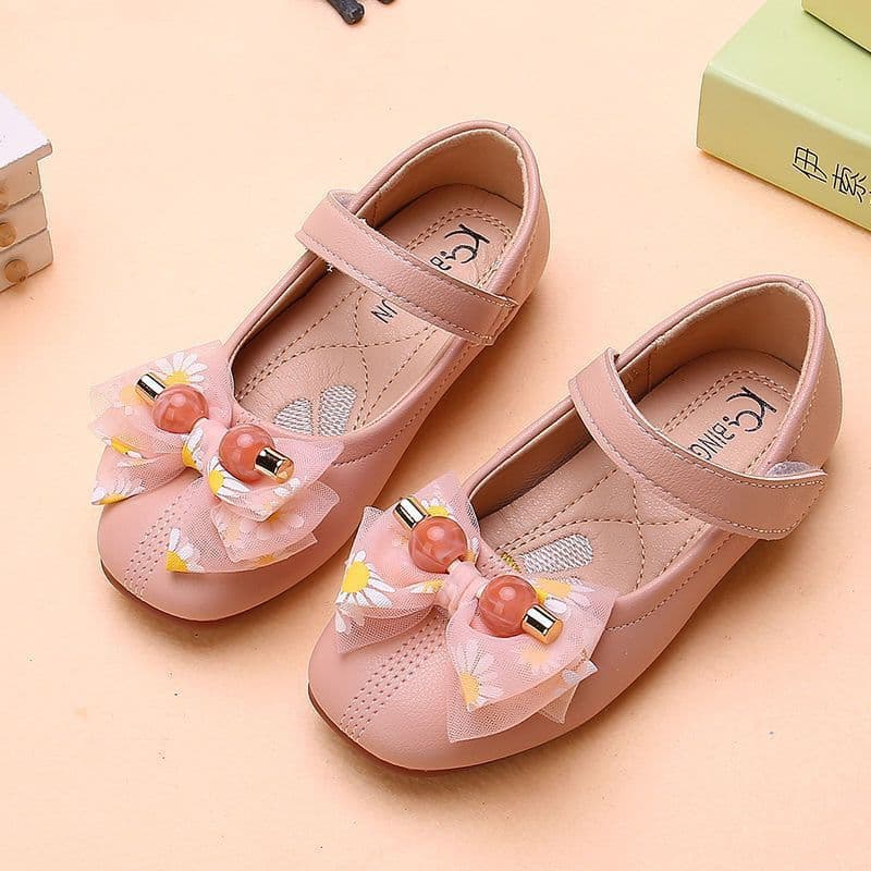 Children's Shoes Girls' Leather Shoes 2022 New Fashion Korean Style Baby British Soft Sole, Medium to Large Kids' Student Performance Shoes