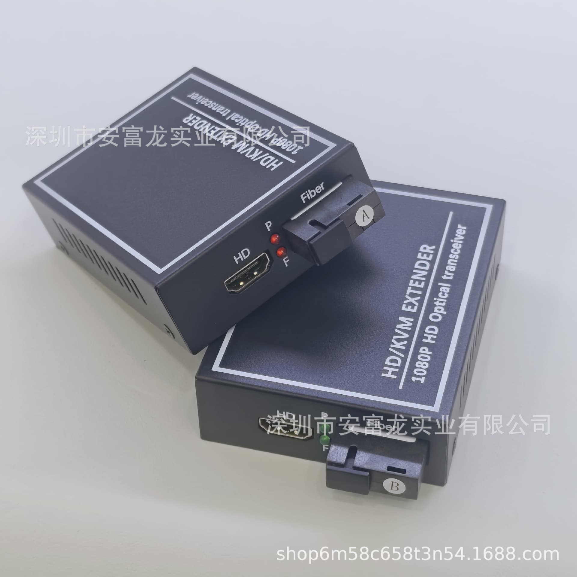 High-Definition HDMI Optical Transceiver, HDMI Fiber Optic Extender, Audio Video Sync, Single Mode Single Fiber, 1080P, 1 Pair