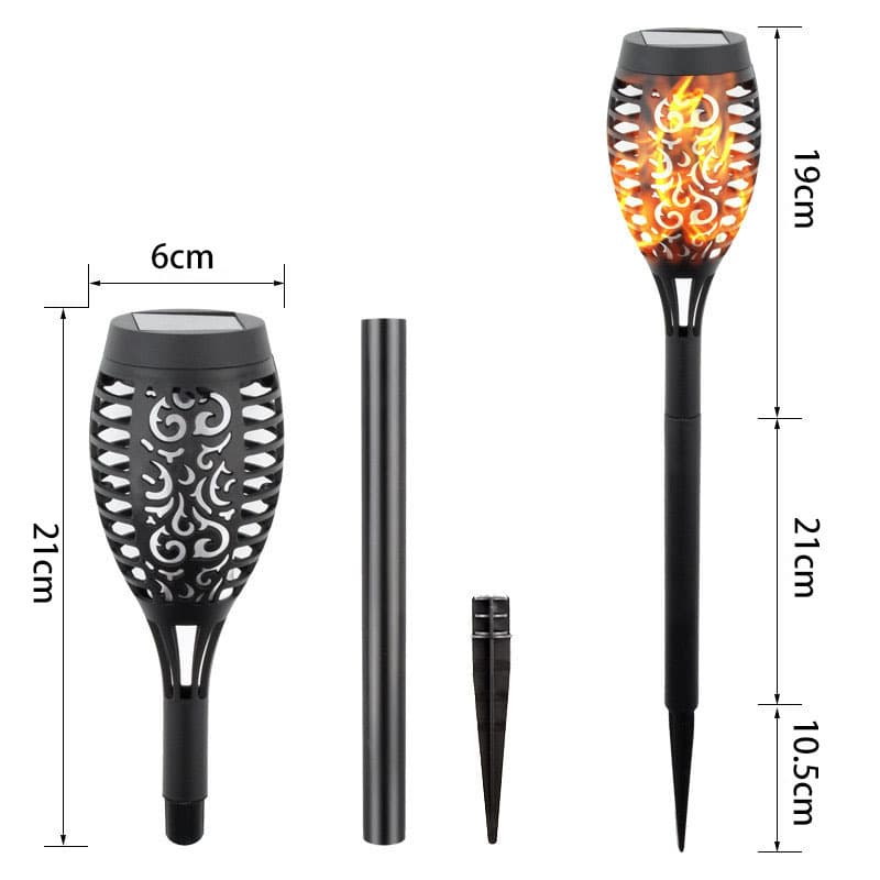 New outdoor solar small flame light 12LED garden light park lawn villa decorative landscape light waterproof