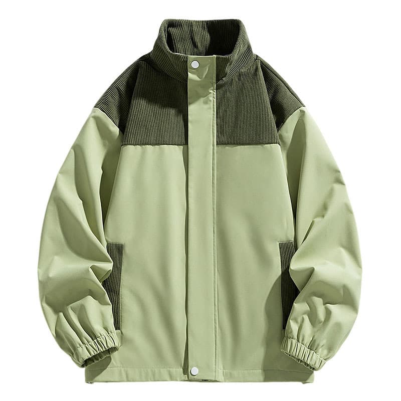 Trendy Jacket Patchwork Men's 2026 New Spring/Autumn Casual Stand Collar Unisex Windbreaker Youth Top