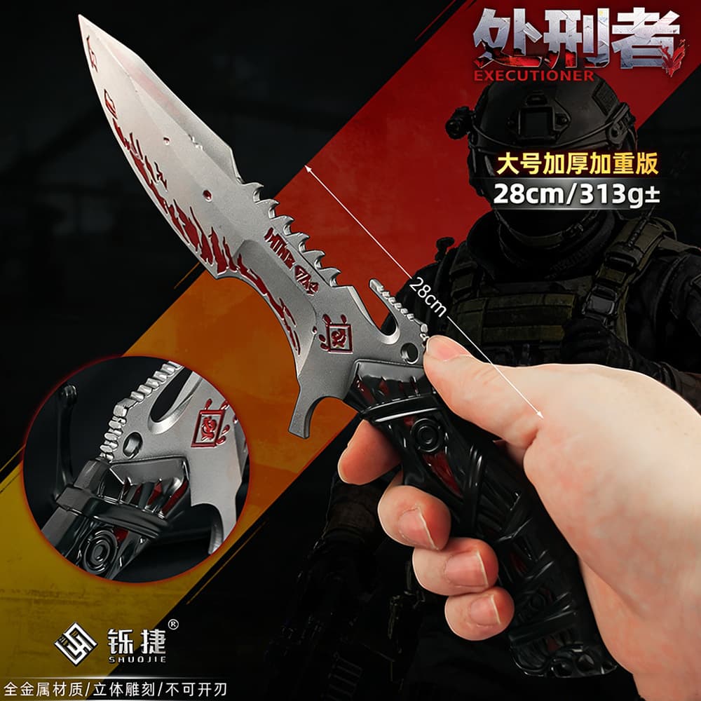 Delta Peripheral All-Metal Weapon Large S8 Season Executioner Knife Model Running Knife Equipment Toy Knife