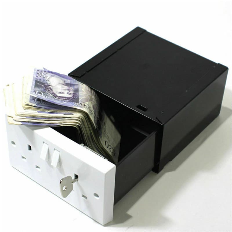 Factory supply British-style wall hidden safe, household concealed storage socket box with quality assurance safe