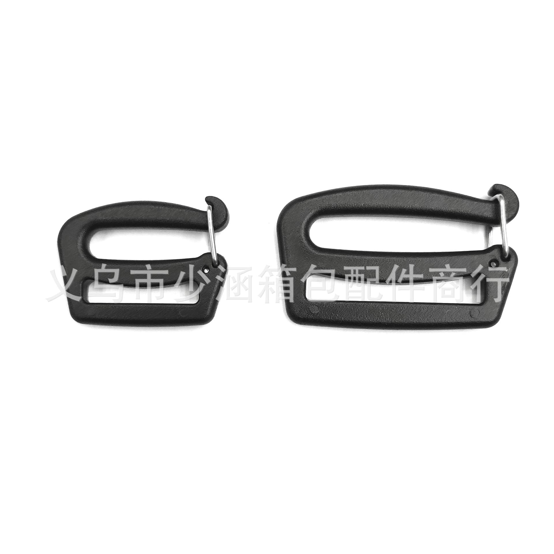 Manufacturer 25~38mm Black Plastic Open Hook, Webbing Open 9-Shaped Buckle, Open Square Buckle Supply