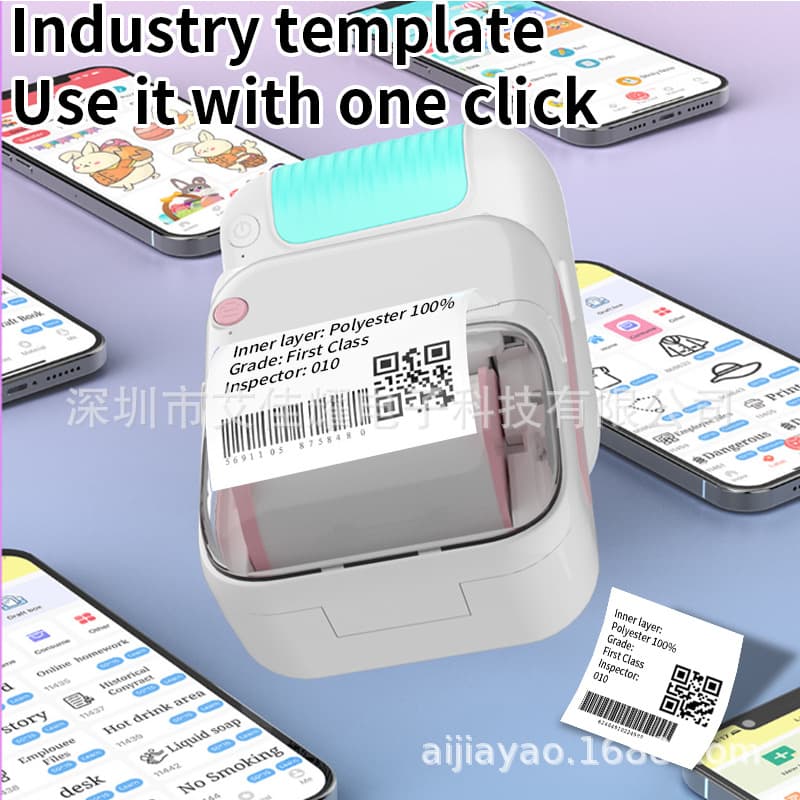 New Cross-Border B3 Mini Label Printer Bluetooth Wireless Portable Home Pocket Compact Thermal Label Printer