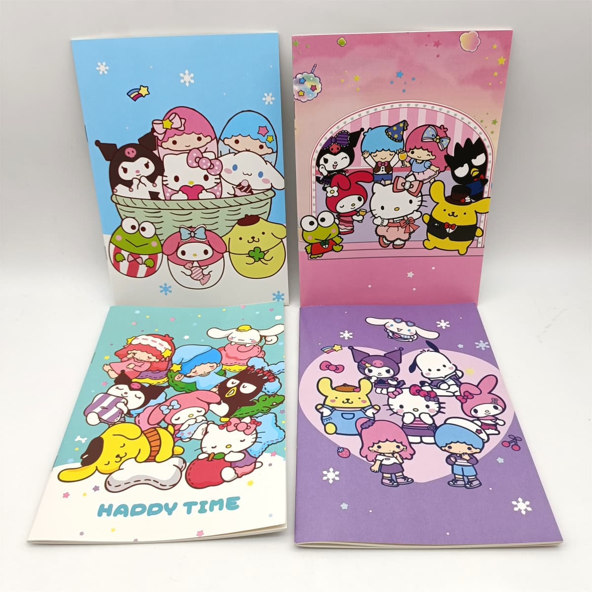 Creative Sanrio Exercise Book for Primary and Secondary School Students, High-Quality Softcover Notebook with Cartoon Anime Design
