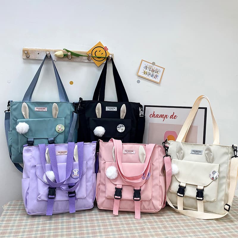 Junior High School Student Tuition Handbag 023 New Women's Bag Korean Style Fashionable Sweet Large Capacity Crossbody Bag Dropshipping
