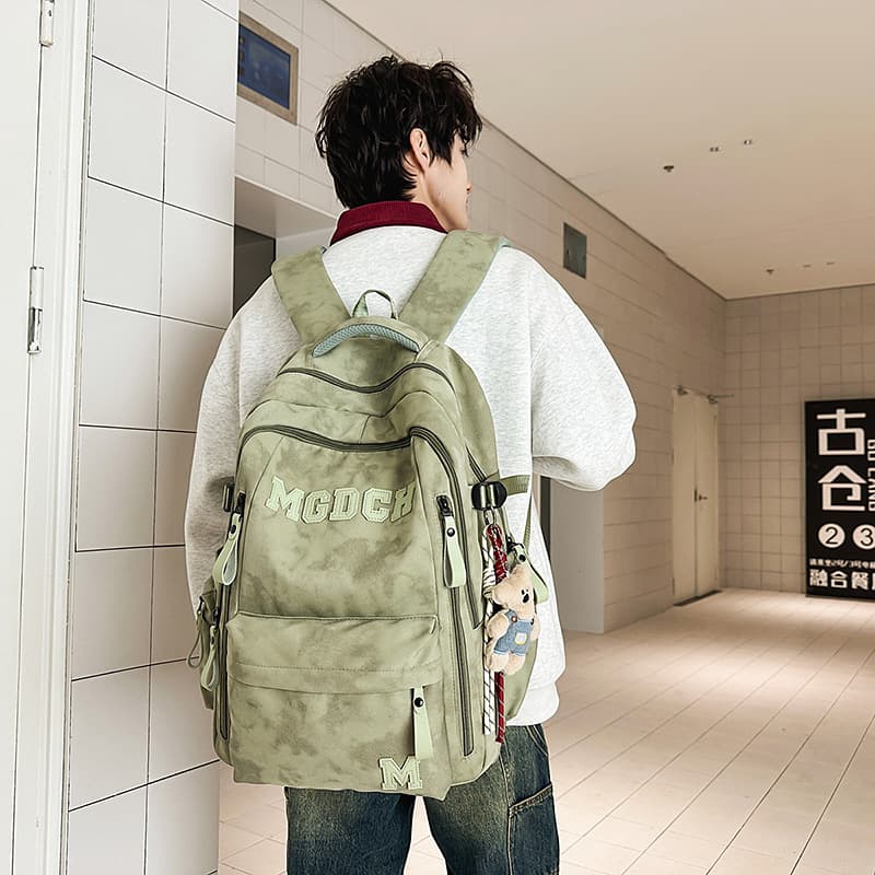 Large Capacity Backpack for Men and Women, Korean Style, Simple and Versatile, Laptop Travel Backpack for High School and College Students, Middle Schooler Double Shoulder Bag