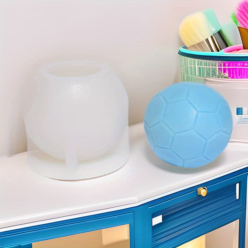 Football Silicone Mold, Football Shape Scented Candle Plaster Epoxy Resin Crystal Ornament, DIY Football Handmade Soap Mold