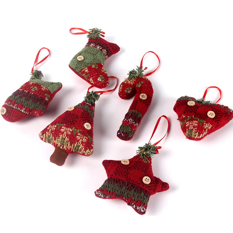 Christmas Mini Cane Gift Ornament, Holiday Decoration for Home Window Display, Christmas Tree Hanging Decoration, Small Socks