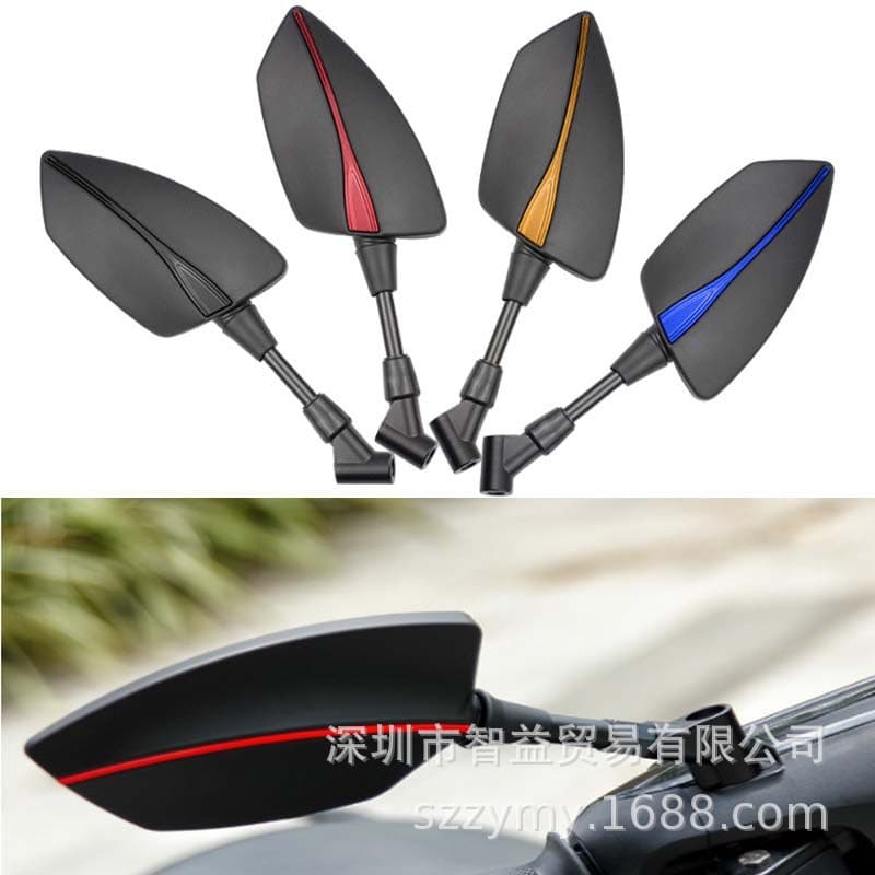 Motorcycle Rearview Mirror Electric Motorcycle Reflector Universal Electric Scooter Rearview Mirror Tomahawk Reflector Motorcycle Rearview Mirror