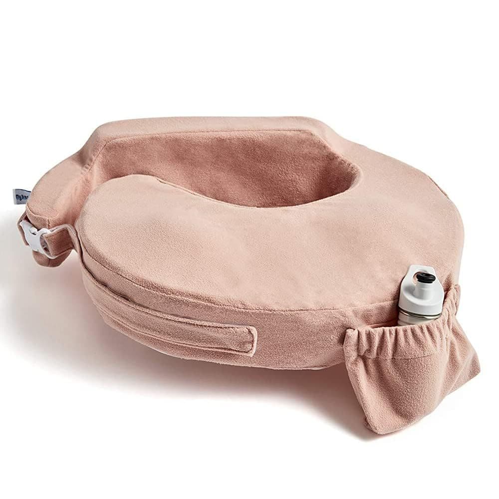 Custom Ergonomic Breastfeeding Nursing Pillow A21 Short Plush Cover Side Pocket Adjustable Nursing Pillow