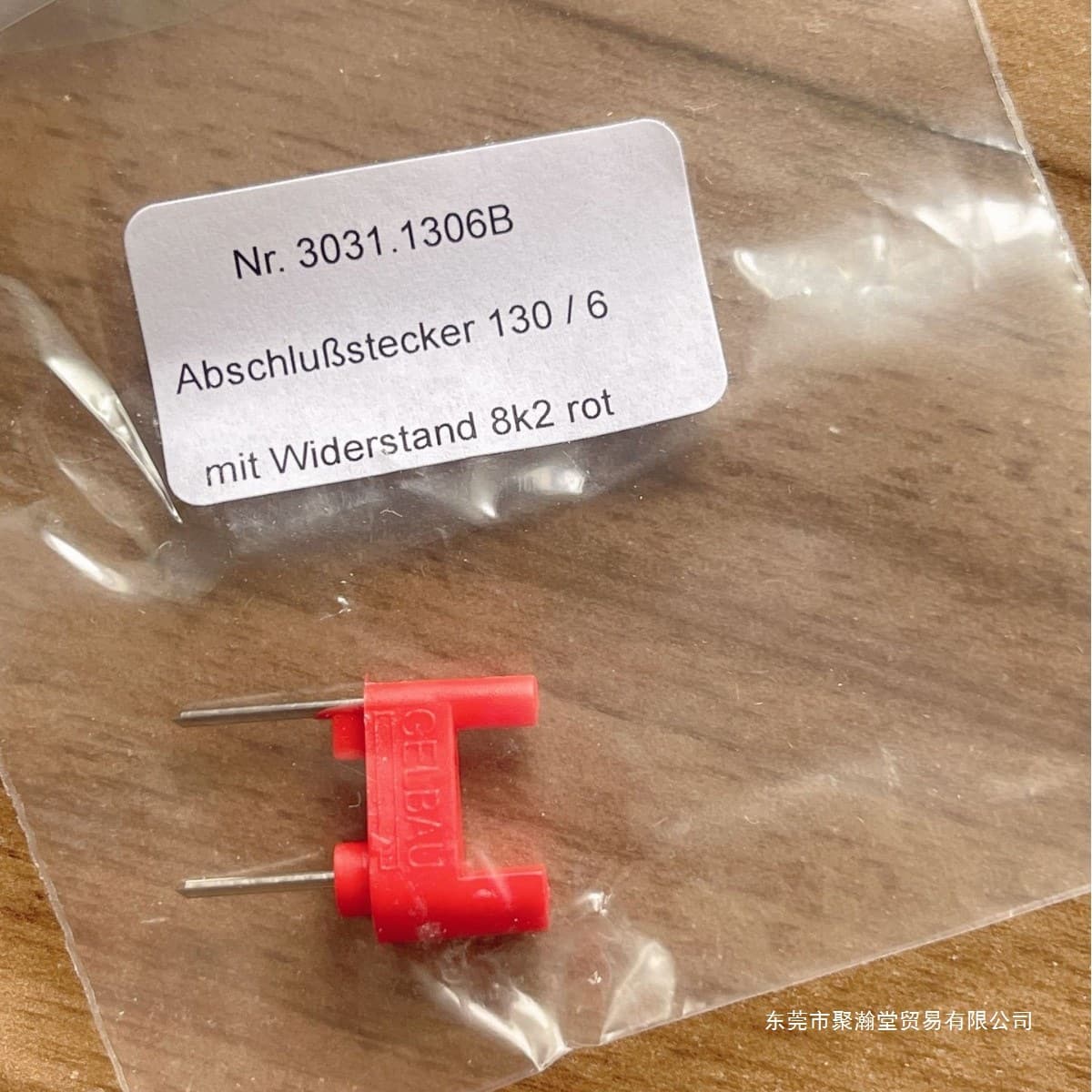 Lütian Supply Genuine German GELBAU Red Plug 3031.1306B rot mit Wid.8k2