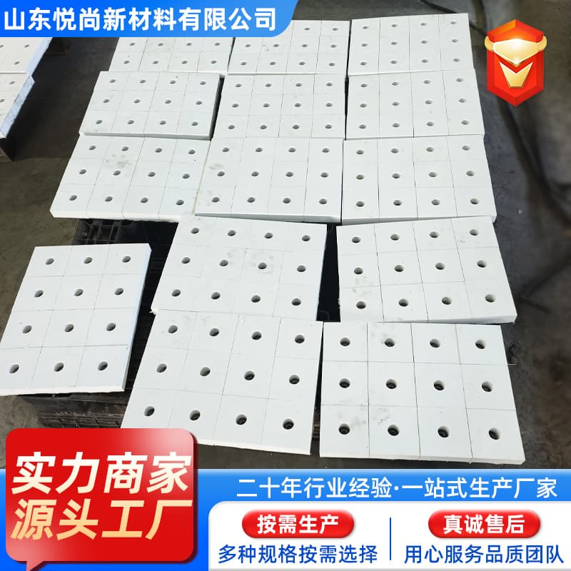 Alumina ceramic liner wear-resistant ceramic tile suitable for various project pipeline lining repair ceramic liner